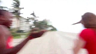 Lifeguard Gives Sloppy Blowjob To Lover's Big Cock On Break!