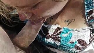 Outdoor Blowjob Caught By Voyeur In Public