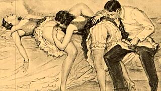 vintage erotic art featuring classic pussy illustrations and retro beaver scenes