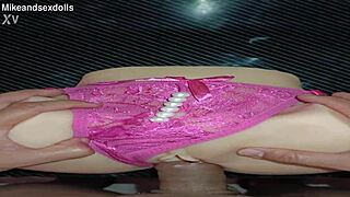 trailer candy en tanga rosa con perlas disfruta de puro sexo anal