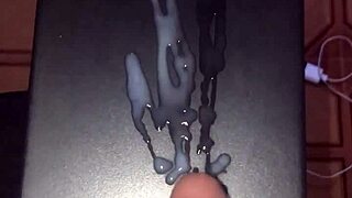 watch this big white cock cum all over?