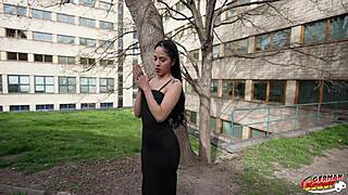 Skinny Latina Helen Star picked up for hard Berlin fuck.