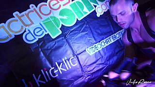 the mulatta woman performs anal and doggystyle on stage with ass worship