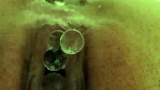 SQUIRTING AND PUSHING OVIPOSITION WITH SMALL 18+ EGGS