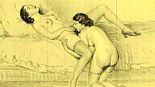 vintage erotic art featuring classic pussy illustrations and retro beaver scenes