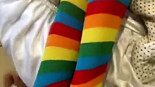 feeling intense pleasure eating her ass without condom with sex toy