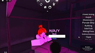 roblox acorn hair says, 'fuck me harder in this game'