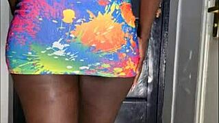 the ebony queen with a big ass teases seductively