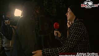 Young Teen Picks Up Strangers Outdoors