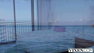 you know vicki and teanna are sharing this steamy lesbian escape in paradise, super hot right