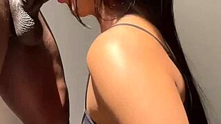 Amateur couple enjoys neighbor's monster cock with blowjob, handjob, and sex massage.