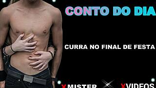 Brazilian babe fucks hard at the party end, so intense!