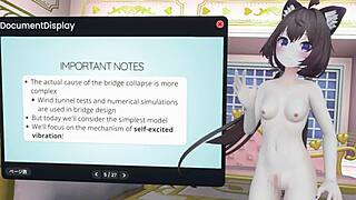 Naked Vtuber Explains Pendulum Amplitude And Tacoma Bridge Collapse!