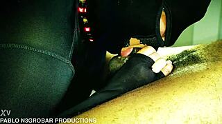 Behind-the-scenes drop with throat action and cum swallow details