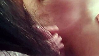 Blowjob From Mature Girlfriend With Deep Throat And Cum Swallowing
