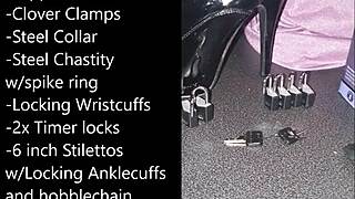 Sissy Prepares for Selfbondage with Toys