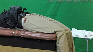 Doctor inspects Scarlett Johnson's tight pussy deeply