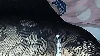 beautiful young latina in sexy dress shakes her ass, then uses vibrator for creamy pussy