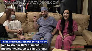 i'm blaire celeste, nurse with small tits, examine my hooters?