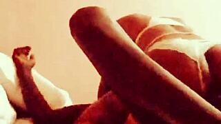 Check out this milf babe deepthroating and riding big black cock