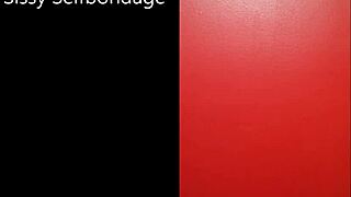 Sissy Prepares for Selfbondage with Toys