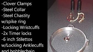 Sissy Prepares for Selfbondage with Toys