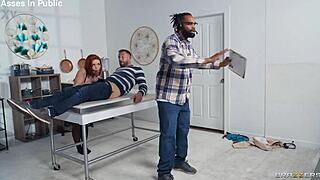 Sinatra Monroe Facesits And Gets Spanked Hard!