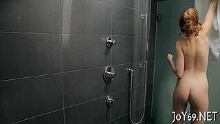 Teen muff is rubbed roughly with dildo!