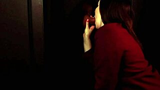 Student sucks cock at gloryhole.