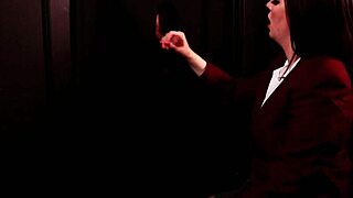 Student sucks cock at gloryhole.