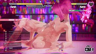 girls battling in wild lesbian sex with anal and squirting