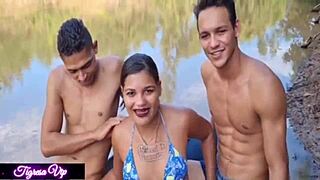 Tigress VIP And Two Men With Sister-In-Law Mia In Intriguing Encounter.