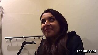 Charming Czech girl teased in the mall, then penetrated in POV