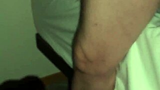 Teasing and flashing my big tits at the night club, then slurping his cum