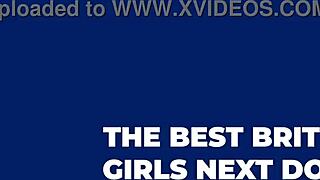 british 18 year old sucks, rims, gets fucked hard and creampied.