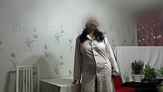 Doctor Fist Mature Patient's Shaved Pussy In Hospital Game, Chubby Nurse Masturbates