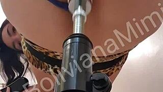 Latina Uses Sex Machine For Pussy And Anal Fucking.