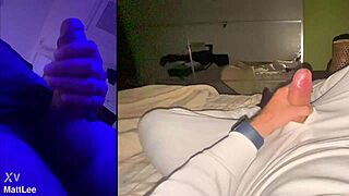 This huge cock gets masturbated in a homemade solo scene!