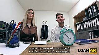 Wife Fucks Manager During Loan Interview