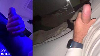 This huge cock gets masturbated in a homemade solo scene!