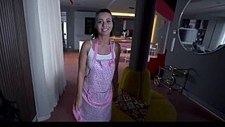 Lucky stud enjoys cock sucking and pussy licking in POV with hot mom