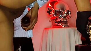 I play with my tight colombian pussy, penetrating myself with dildo until cum