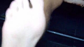 hairy pussy upskirt flashing in public 😈