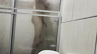 Caught Masturbating With Cousin's Panties In The Bathroom