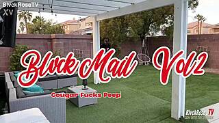 while working from home i caught my neighbor's husband peeping in the garden