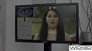 my hot nerdy big tittied gf helped me so i fucked her hard in doggystyle, missionary, riding