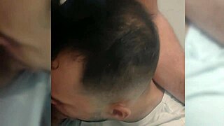 old lady pays for blowjob in locker room