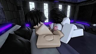 i fuck my shy friend hard until i cum on her face on roblox