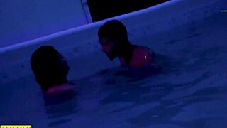 cheating girlfriend fucking doggystyle in front of ex lover!