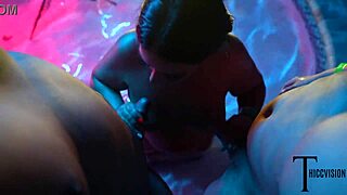 Watch This BBW Slut Deepthroat And Lick Balls In Blowbang!